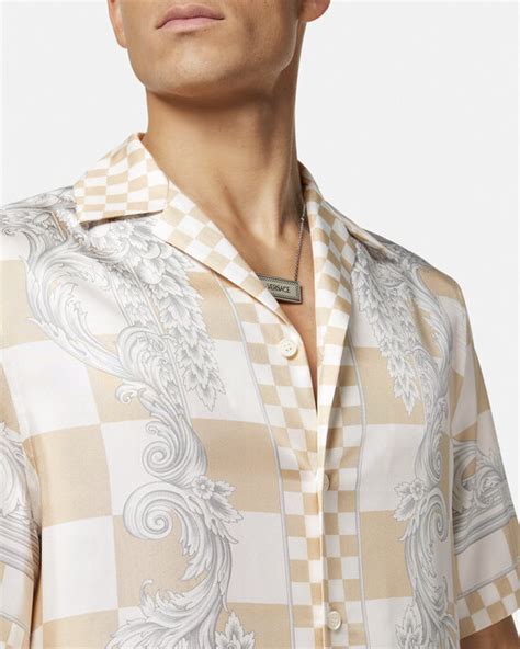 versace overhemden|Men's Designer Dress Shirts .